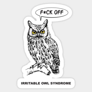 Irritable Owl Syndrome - SFW Sticker